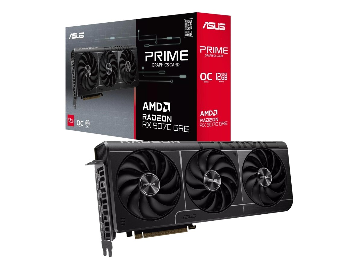 Graphics Card|ASUS|AMD|Radeon RX 9070 GRE|2280 MHz|12 GB|GDDR6|192 bit|PCI Express 5.0|Active|PRIME-RX9070GRE-O12G 9
