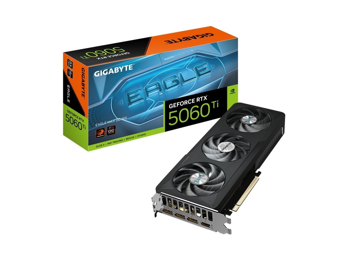 Graphics Card|GIGABYTE|NVIDIA|GeForce RTX 5060 Ti|2617 MHz|16 GB|GDDR7|128 bit|PCI Express 5.0|Active|GV-N506TEAGLEMAXOC-16GD