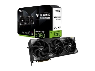 Graphics Card|ASUS|NVIDIA GeForce RTX 5080|16 GB|GDDR7|256 bit|PCIE 5.0 16x|Triple slot Fansink|2xHDMI|3xDisplayPort|TUF-RTX5080-O16G-GAMING