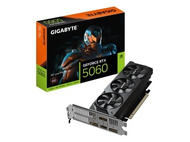 Graphics Card|GIGABYTE|NVIDIA GeForce RTX 5060|8 GB|GDDR7|128 bit|PCIE 5.0 16x|GPU 2512 MHz|Triple slot Fansink|GV-N5060OC-8GL