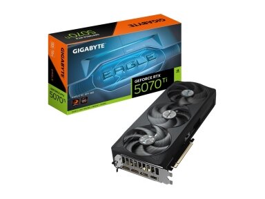 Graphics Card|GIGABYTE|NVIDIA GeForce RTX 5070 Ti|16 GB|GDDR7|256 bit|PCIE 5.0 16x|Triple slot Fansink|1xHDMI|3xDisplayPort|GV-N507TEAGLEOC-16GD1.0