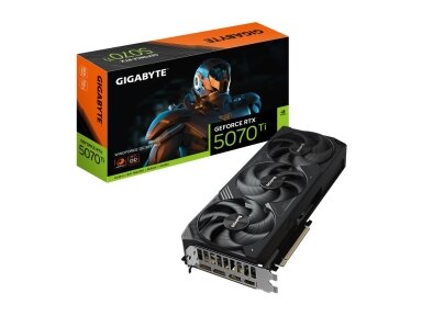 Graphics Card|GIGABYTE|NVIDIA GeForce RTX 5070 Ti|16 GB|GDDR7|256 bit|PCIE 5.0 16x|Triple slot Fansink|1xHDMI|3xDisplayPort|GV-N507TWF3OC-16GD1.0