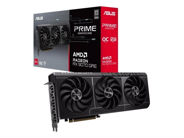 Graphics Card|ASUS|AMD|Radeon RX 9070 GRE|2280 MHz|12 GB|GDDR6|192 bit|PCI Express 5.0|Active|PRIME-RX9070GRE-O12G 9 Graphics Card|ASUS|AMD|Radeon RX 9070 GRE|2280 MHz|12 GB|GDDR6|192 bit|PCI Express 5.0|Active|PRIME-RX9070GRE-O12G 9