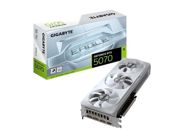 Graphics Card|GIGABYTE|NVIDIA GeForce RTX 5070|12 GB|GDDR7|192 bit|PCIE 5.0 16x|GPU 2587 MHz|Triple slot Fansink|1xHDMI|3xDisplayPort|GV-N5070EAGLEOCICE-12GD Graphics Card|GIGABYTE|NVIDIA GeForce RTX 5070|12 GB|GDDR7|192 bit|PCIE 5.0 16x|GPU 2587 MHz|Triple slot Fansink|1xHDMI|3xDisplayPort|GV-N5070EAGLEOCICE-12GD