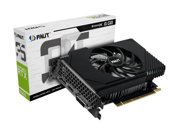 Graphics Card|PALIT|NVIDIA|GeForce RTX 3050|1042 MHz|6 GB|GDDR6|96 bit|PCI Express 4.0|Active|NE63050018JE-1072F 7 Graphics Card|PALIT|NVIDIA|GeForce RTX 3050|1042 MHz|6 GB|GDDR6|96 bit|PCI Express 4.0|Active|NE63050018JE-1072F 7