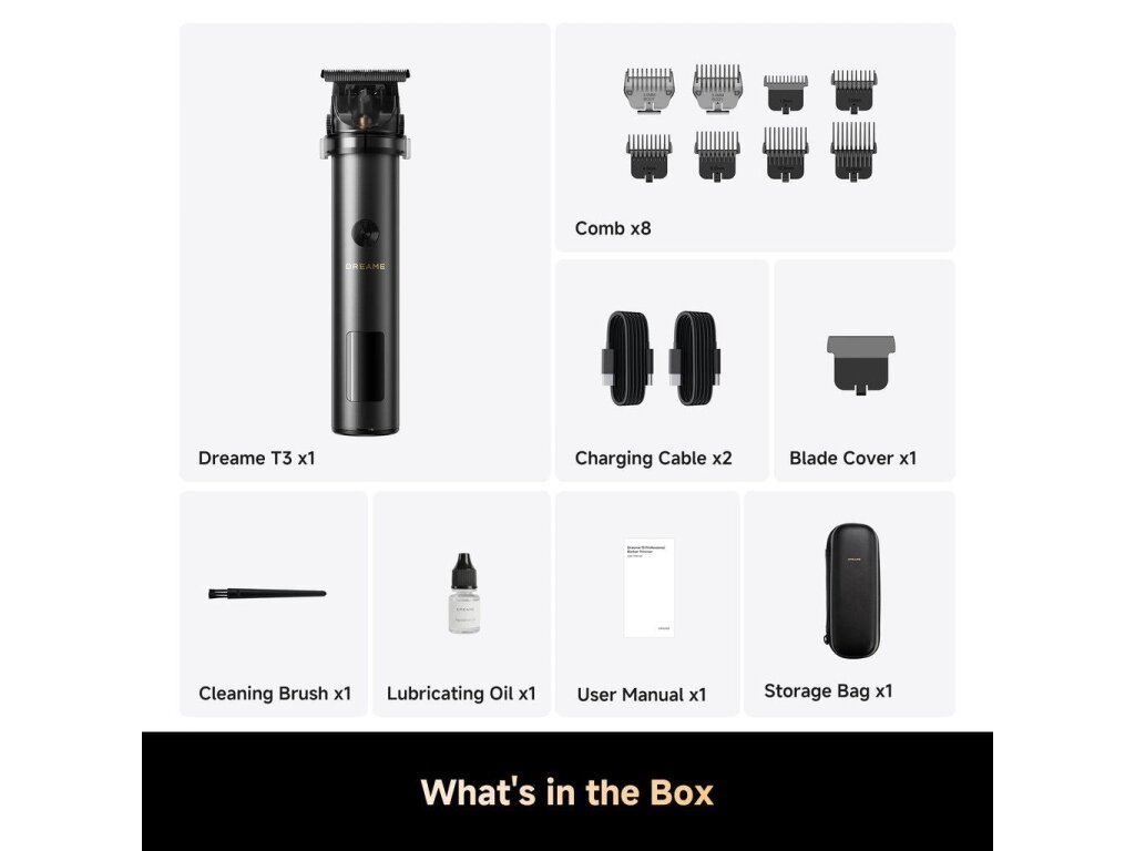 HAIR TRIMMER T3/AG01B DREAME 8 HAIR TRIMMER T3/AG01B DREAME 8