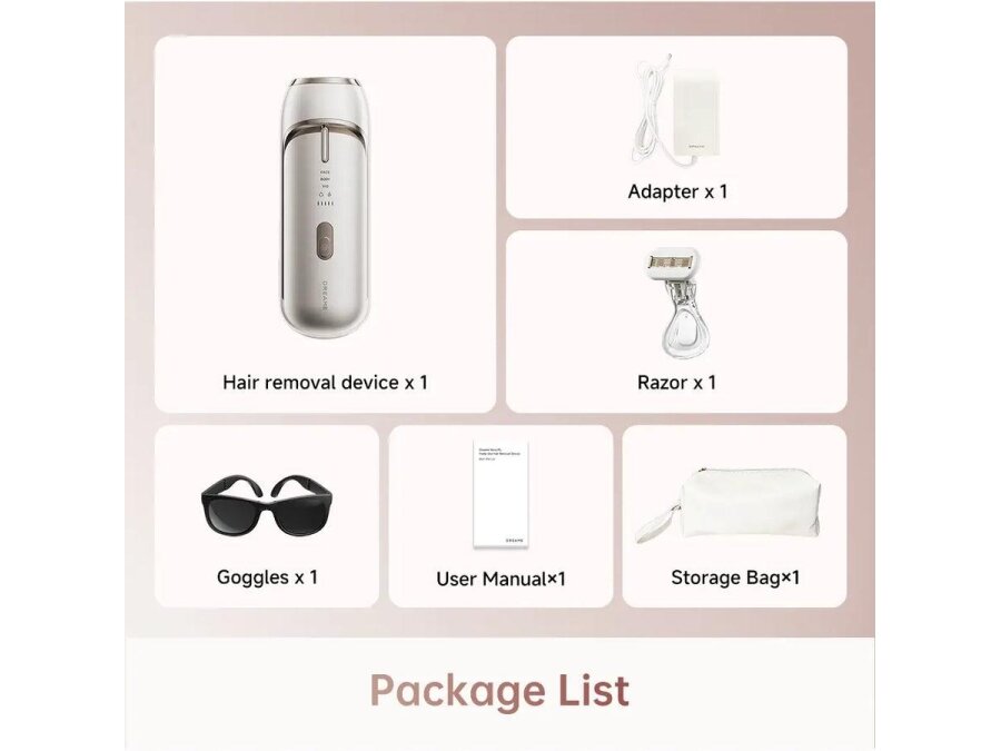 HAIR REMOVAL DEVICE IPL NOVA/AHR01-GOLD DREAME 7