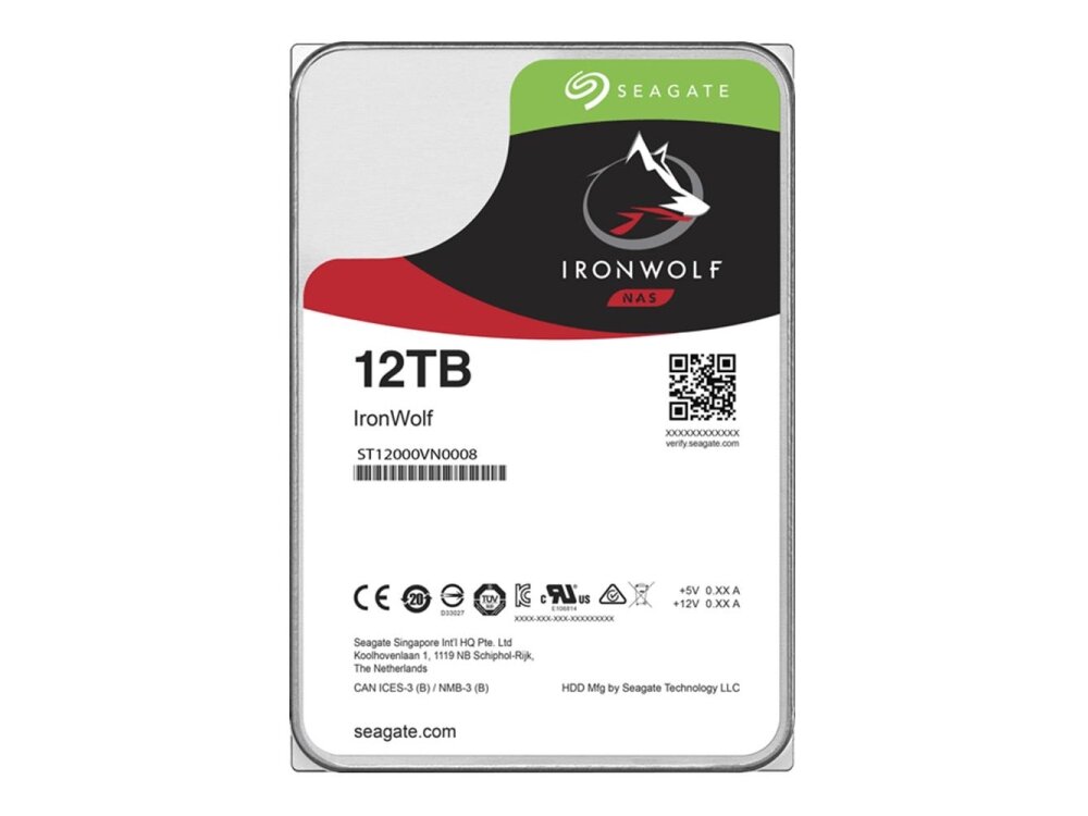 HDD|SEAGATE|IronWolf|12TB|SATA 3.0|256 MB|7200 rpm|3,5"|ST12000VN0008 HDD|SEAGATE|IronWolf|12TB|SATA 3.0|256 MB|7200 rpm|3,5"|ST12000VN0008