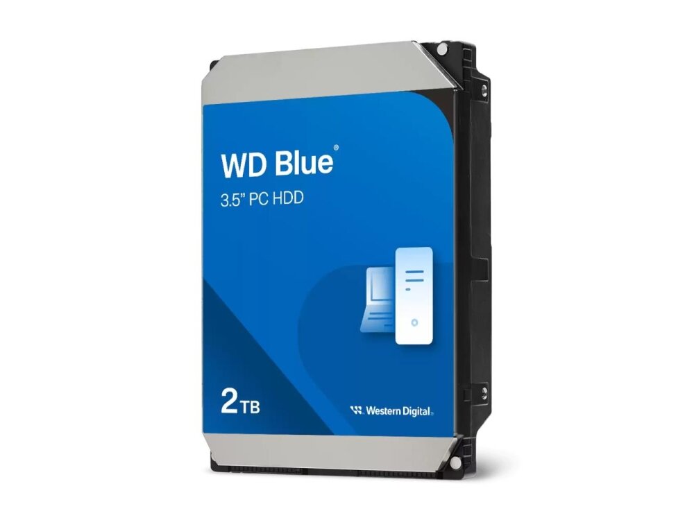 HDD|WESTERN DIGITAL|Blue|2TB|SATA 3.0|64 MB|5400 rpm|3,5"|WD20EARZ