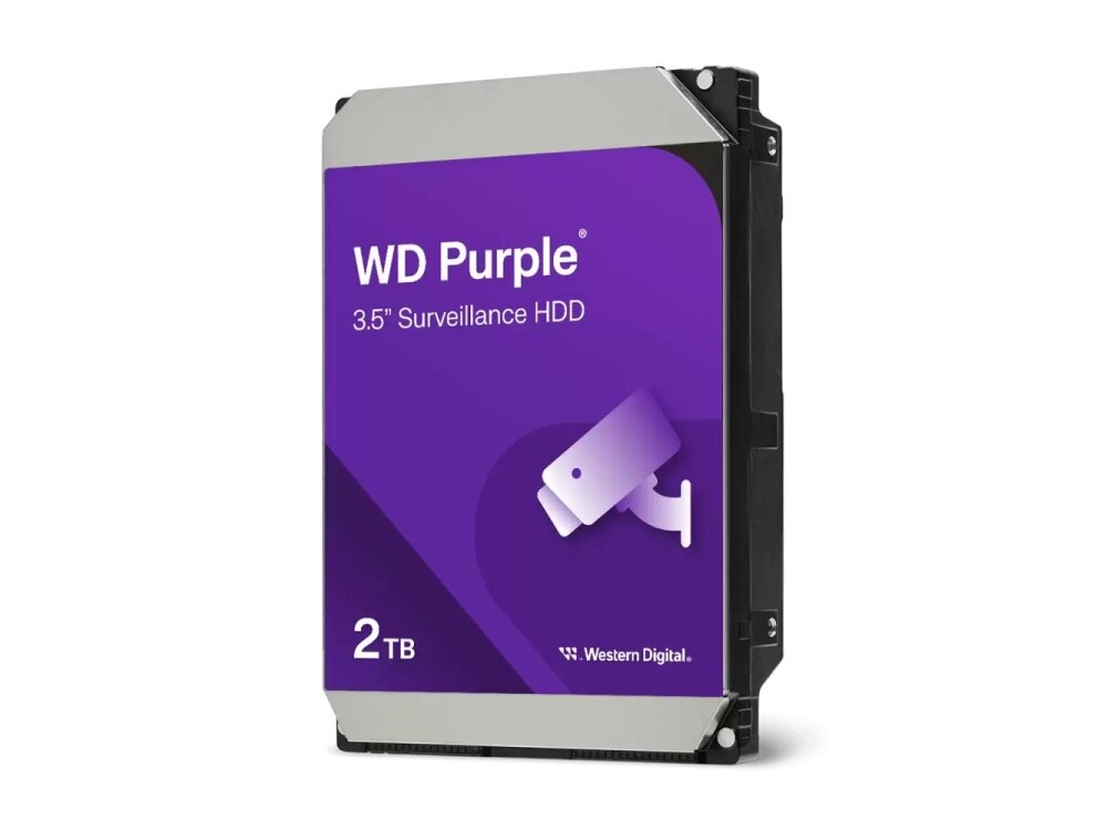 HDD|WESTERN DIGITAL|Purple|2TB|SATA|256 MB|3,5"|WD23PURZ