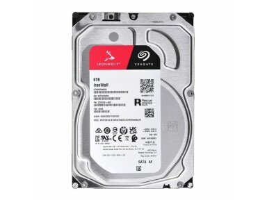 HDD|SEAGATE|IronWolf|6TB|SATA|256 MB|5400 rpm|Discs/Heads 4/8|3,5"|ST6000VN006