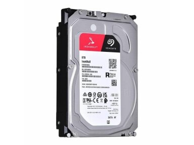 HDD|SEAGATE|IronWolf|6TB|SATA|256 MB|5400 rpm|Discs/Heads 4/8|3,5"|ST6000VN006