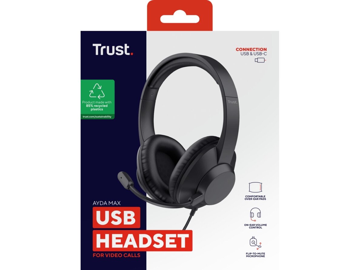 HEADSET AYDA MAX USB/25461 TRUST 7