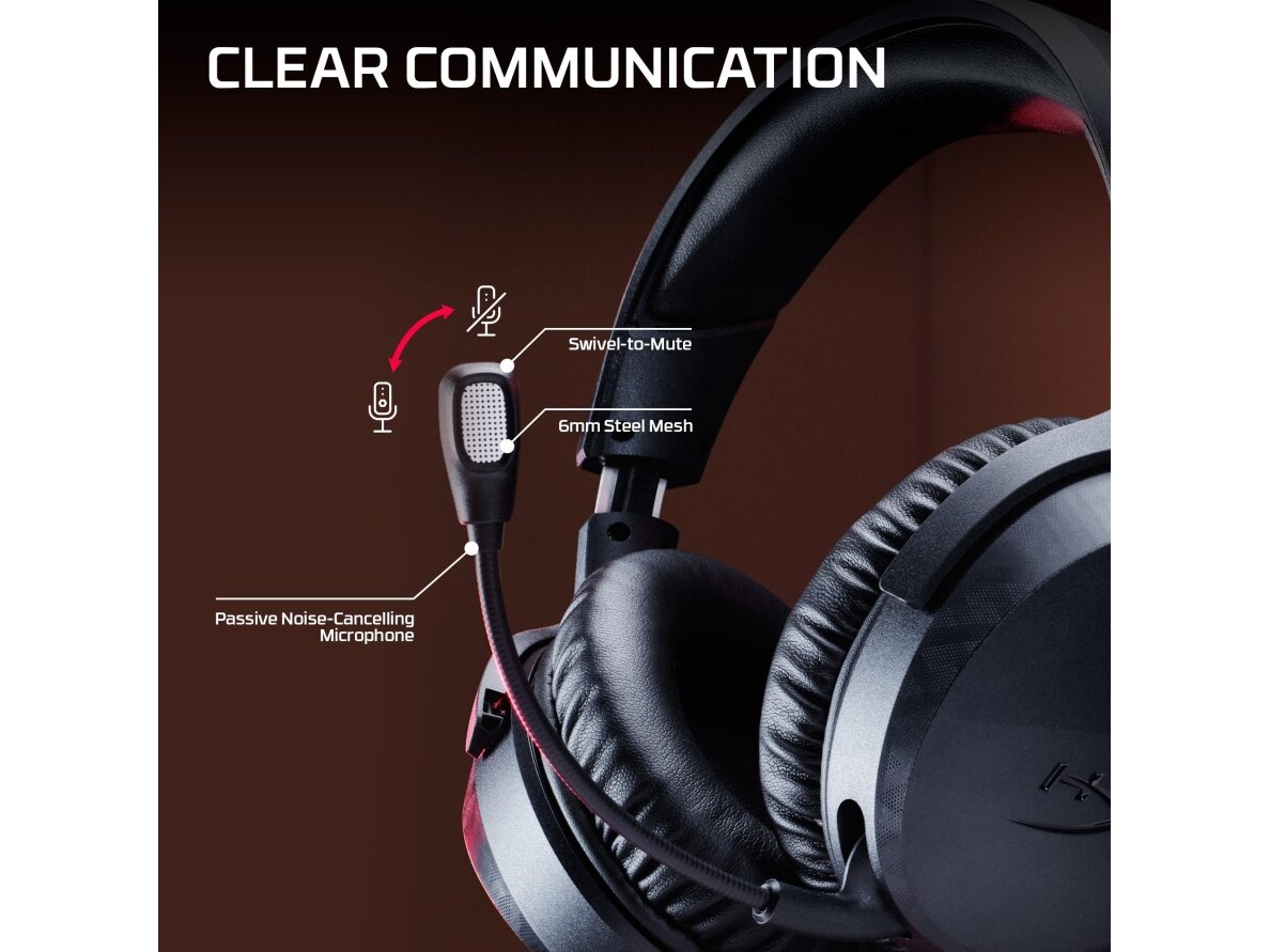 HEADSET HYPERX CLOUDX STINGER3/BLACK BS1T5AA HYPERX 6 HEADSET HYPERX CLOUDX STINGER3/BLACK BS1T5AA HYPERX 6