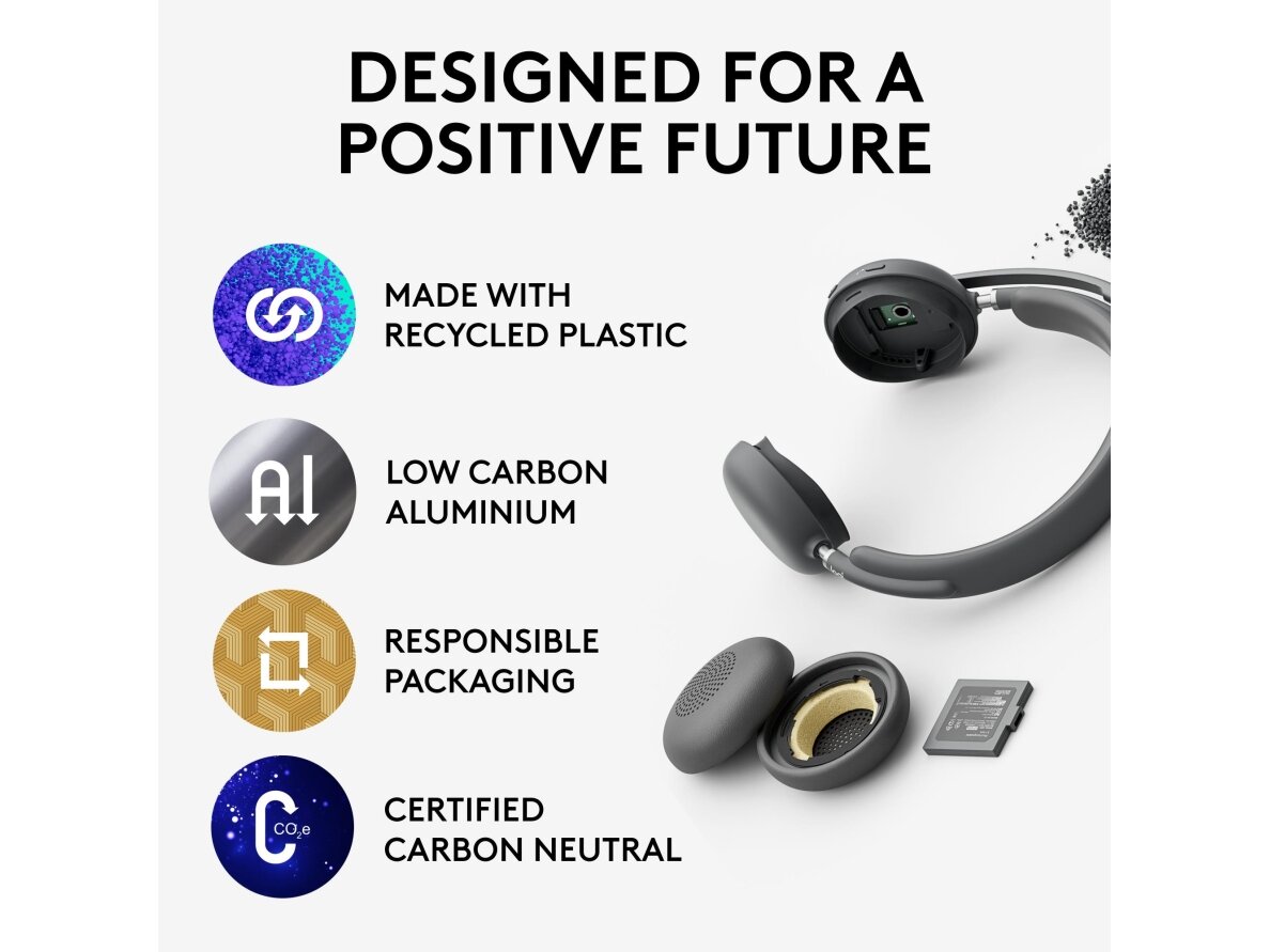 HEADSET ZONE 2 WIRELESS/GRAPHITE 981-001311 LOGITECH 11