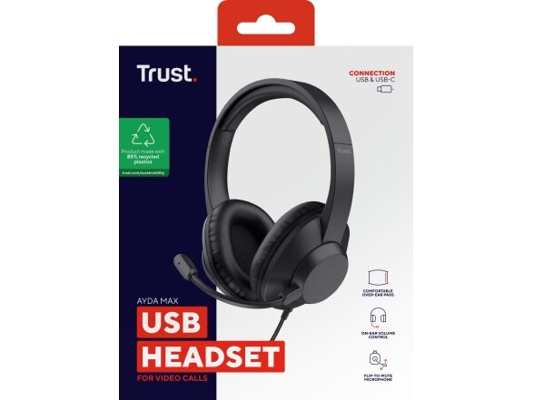 HEADSET AYDA MAX USB/25461 TRUST 7