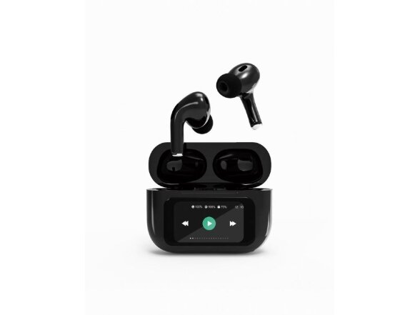 HEADSET BLUETOOTH/TWS-LCD-ANC-01-BK GEMBIRD
