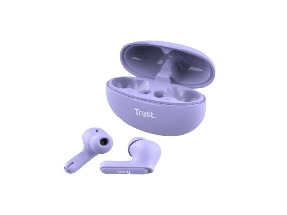 HEADSET EARBUDS YAVI BT ENC/PURPLE 25297 TRUST 1