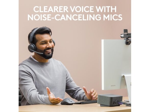HEADSET ZONE 2 WIRELESS/GRAPHITE 981-001311 LOGITECH 8
