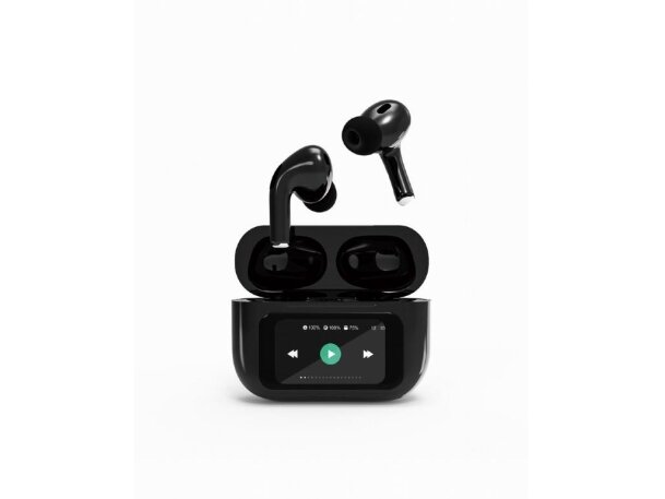 HEADSET BLUETOOTH/TWS-LCD-ANC-01-BK GEMBIRD