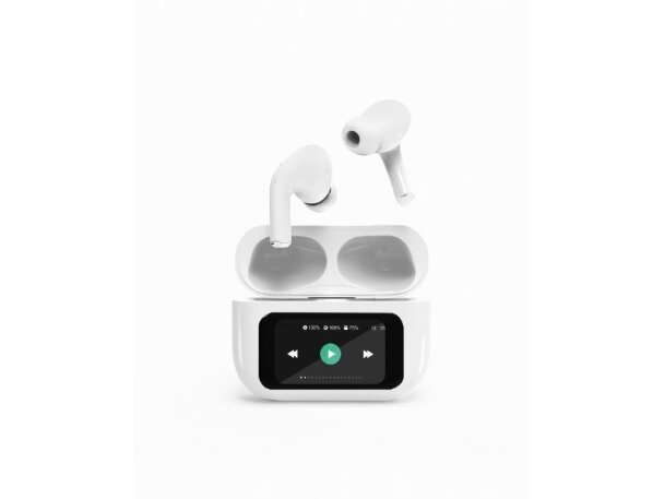 HEADSET BLUETOOTH/WHITE TWS-LCD-ANC-01-W GEMBIRD HEADSET BLUETOOTH/WHITE TWS-LCD-ANC-01-W GEMBIRD