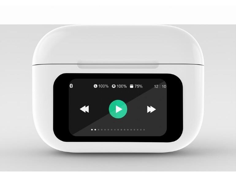 HEADSET BLUETOOTH/WHITE TWS-LCD-ANC-01-W GEMBIRD 1