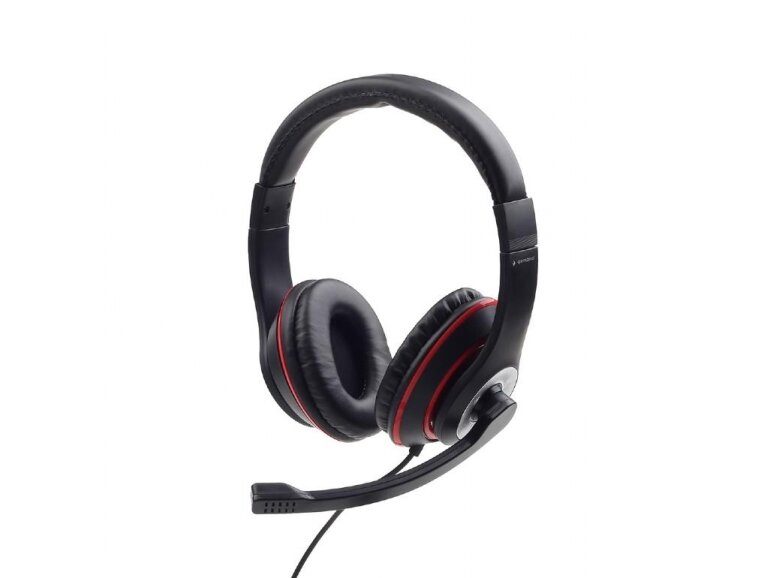 HEADSET STEREO BLACK/MHS-03-BKRD GEMBIRD