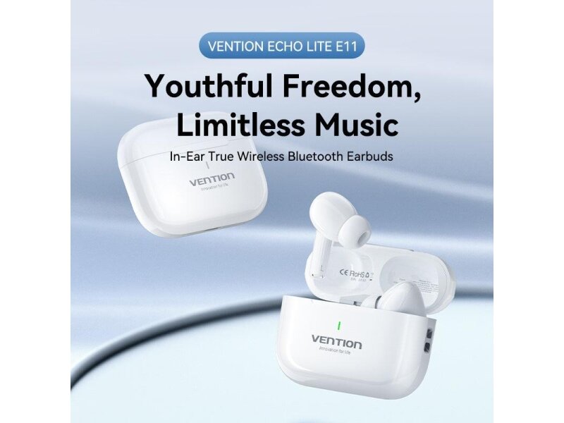 HEADSET WRL ECHO LITE E11/WHITE NBVW0 VENTION 1 HEADSET WRL ECHO LITE E11/WHITE NBVW0 VENTION 1