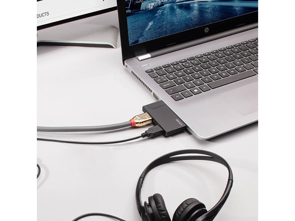 I/O DOCKING STATION USB-C/DST-MICRO 43336 LINDY 4 I/O DOCKING STATION USB-C/DST-MICRO 43336 LINDY 4