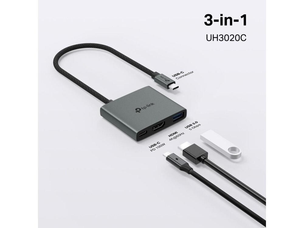 I/O HUB USB-C 3PORT/UH3020C TP-LINK 1 I/O HUB USB-C 3PORT/UH3020C TP-LINK 1