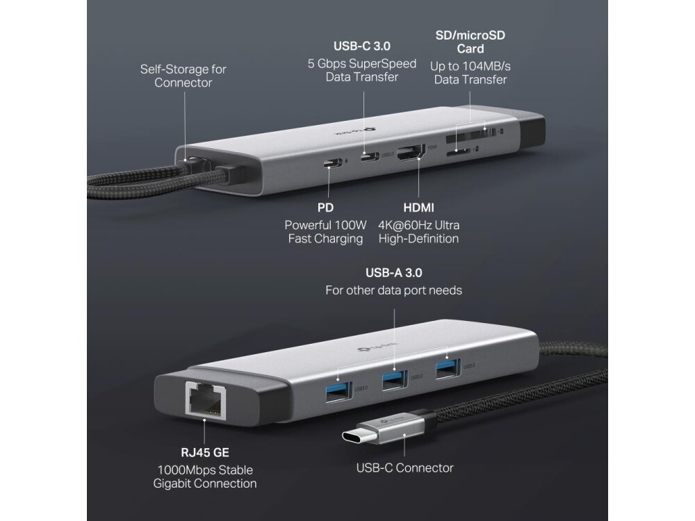 I/O HUB USB-C 9PORT/UH9120C TP-LINK 4