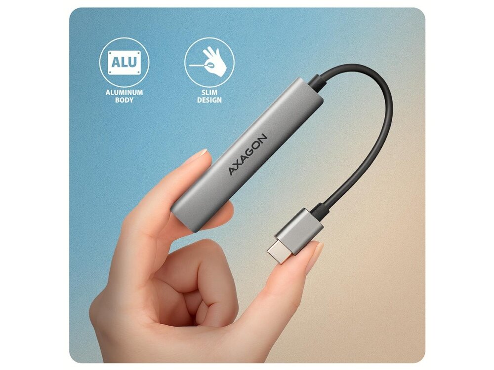 I/O HUB USB3.2 4PORT/0.12M HUE-STC AXAGON 4