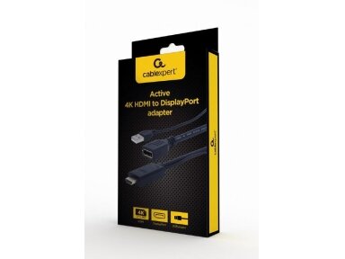 I/O ADAPTER HDMI TO DP/BLACK A-HDMIM-DPF-01 GEMBIRD