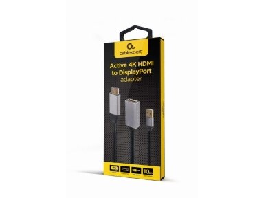 I/O ADAPTER HDMI TO DP/BLACK A-HDMIM-DPF-02 GEMBIRD