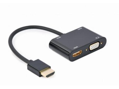 I/O ADAPTER HDMI TO HDMI/VGA/A-HDMIM-HDMIFVGAF-01 GEMBIRD