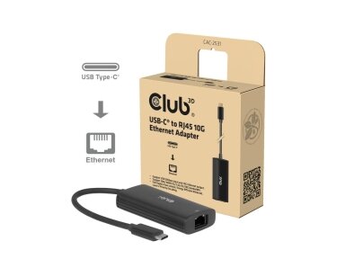 I/O ADAPTER USB-C TO RJ45/10G M/F CAC-2531 CLUB3D