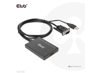 I/O ADAPTER VGA TO HDMI+USB/0.6M M/F CAC-1720 CLUB3D