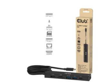 I/O HUB 7IN1 USB-C HDMI/140W CSV-2555 CLUB3D