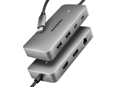 I/O HUB USB-C 3P HDMI DP/0.15M HMC-CUB83X2 AXAGON