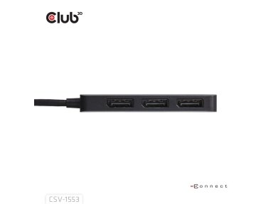 I/O HUB USB-C 3PORT DP/CSV-1553 CLUB3D