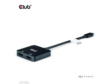 I/O HUB USB-C TO HDMI 2PORT/MST CSV-1558 CLUB3D