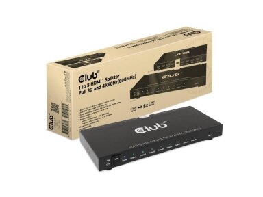 I/O VIDEO SPLITTER HDMI 8PORT/3D 4K 60HZ CSV-1383 CLUB3D