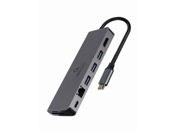 I/O ADAPTER USB-C TO HDMI/USB3/5IN1 A-CM-COMBO5-05 GEMBIRD 1