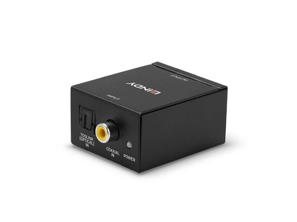 I/O CONVERTER TOSLINK&COAXIAL/TO PHONO DAC 70368 LINDY 2 I/O CONVERTER TOSLINK&COAXIAL/TO PHONO DAC 70368 LINDY 2
