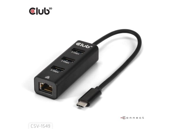 I/O HUB USB-C 3PORT/CSV-1549 CLUB3D 2