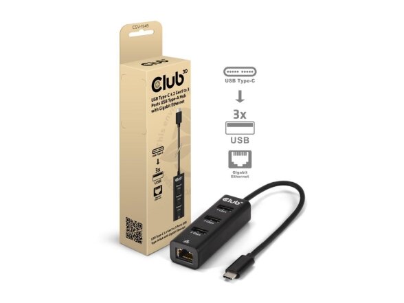 I/O HUB USB-C 3PORT/CSV-1549 CLUB3D I/O HUB USB-C 3PORT/CSV-1549 CLUB3D