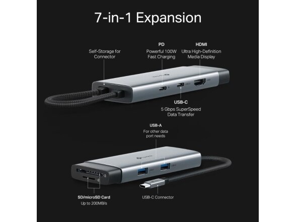 I/O HUB USB-C 7PORT/UH7020C TP-LINK 4