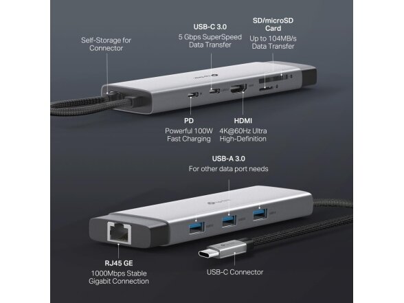 I/O HUB USB-C 9PORT/UH9120C TP-LINK 4 I/O HUB USB-C 9PORT/UH9120C TP-LINK 4