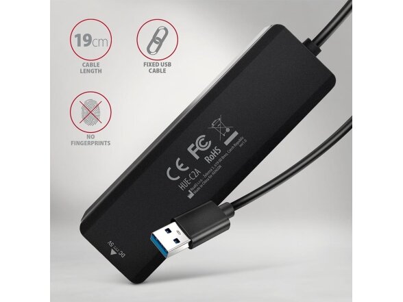 I/O HUB USB TRAVEL/0.19M HUE-C2A AXAGON 2 I/O HUB USB TRAVEL/0.19M HUE-C2A AXAGON 2