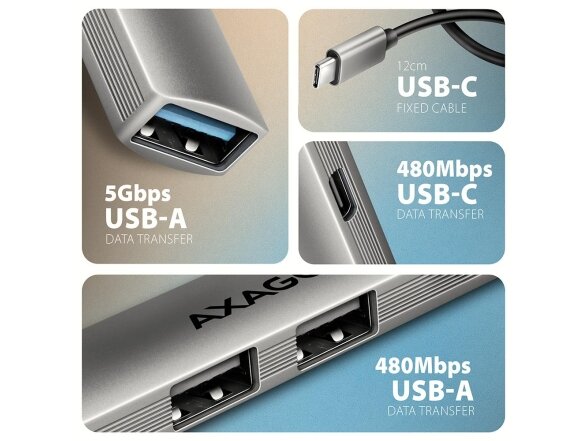I/O HUB USB3.2 4PORT/0.12M HUE-STC AXAGON 2